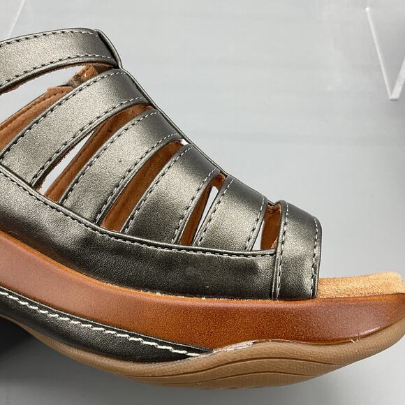 NEW White Mountain Women’s Valencia Slip on Clog Sandals Pewter Size 7.5 - Picture 7 of 11